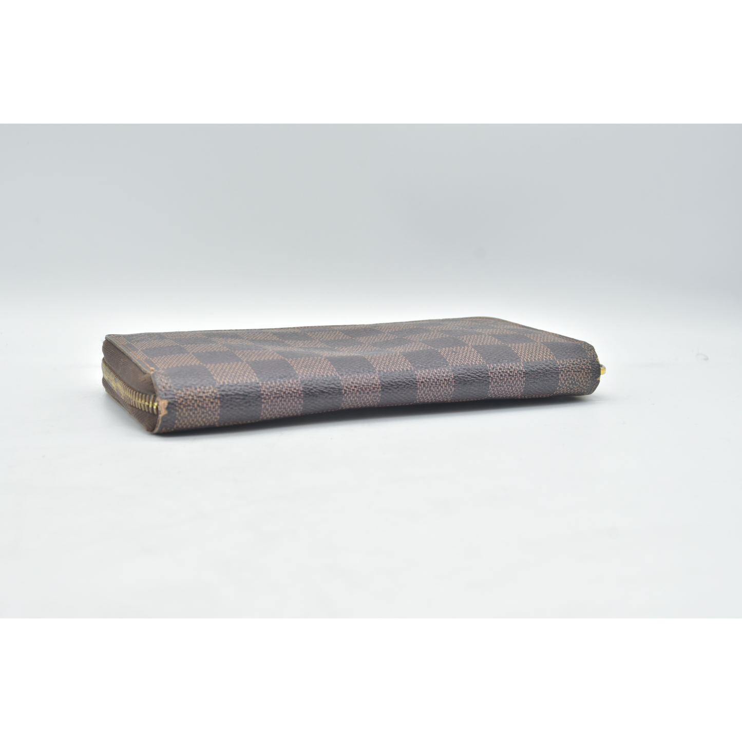 Louis Vuitton Damier Zippy Zip Around Long Wallet Purse Brown CA4019