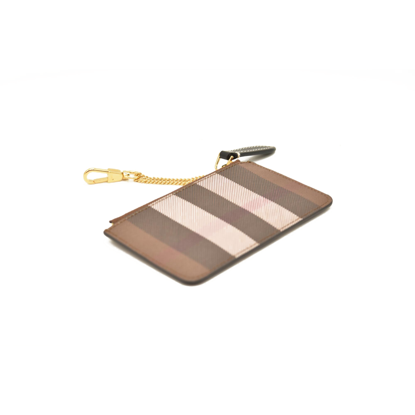 Burberry  Kelbrook Exaggerated Check Canvas Card Case Birch Brown