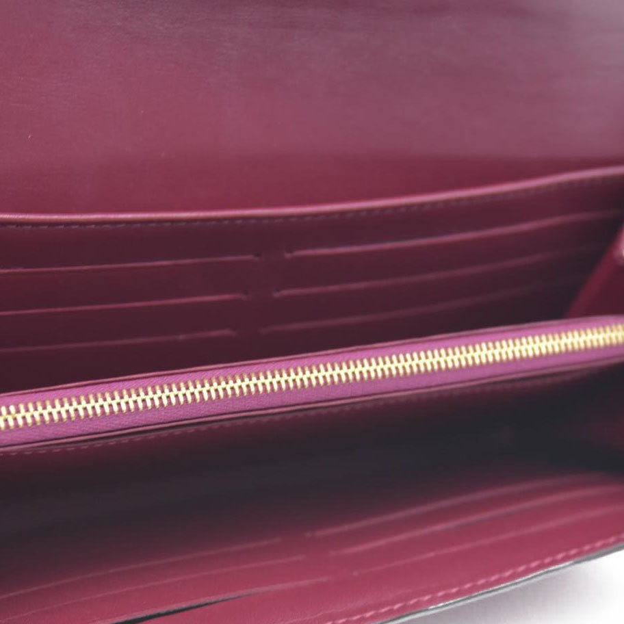 Louis Vuitton  Vernis Sarah Wallet NM Griotte