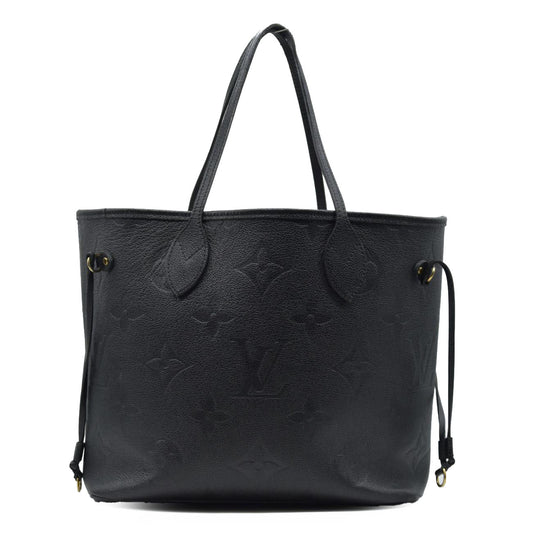 $2940 Louis Vuitton  Empreinte Monogram Giant Neverfull MM Black