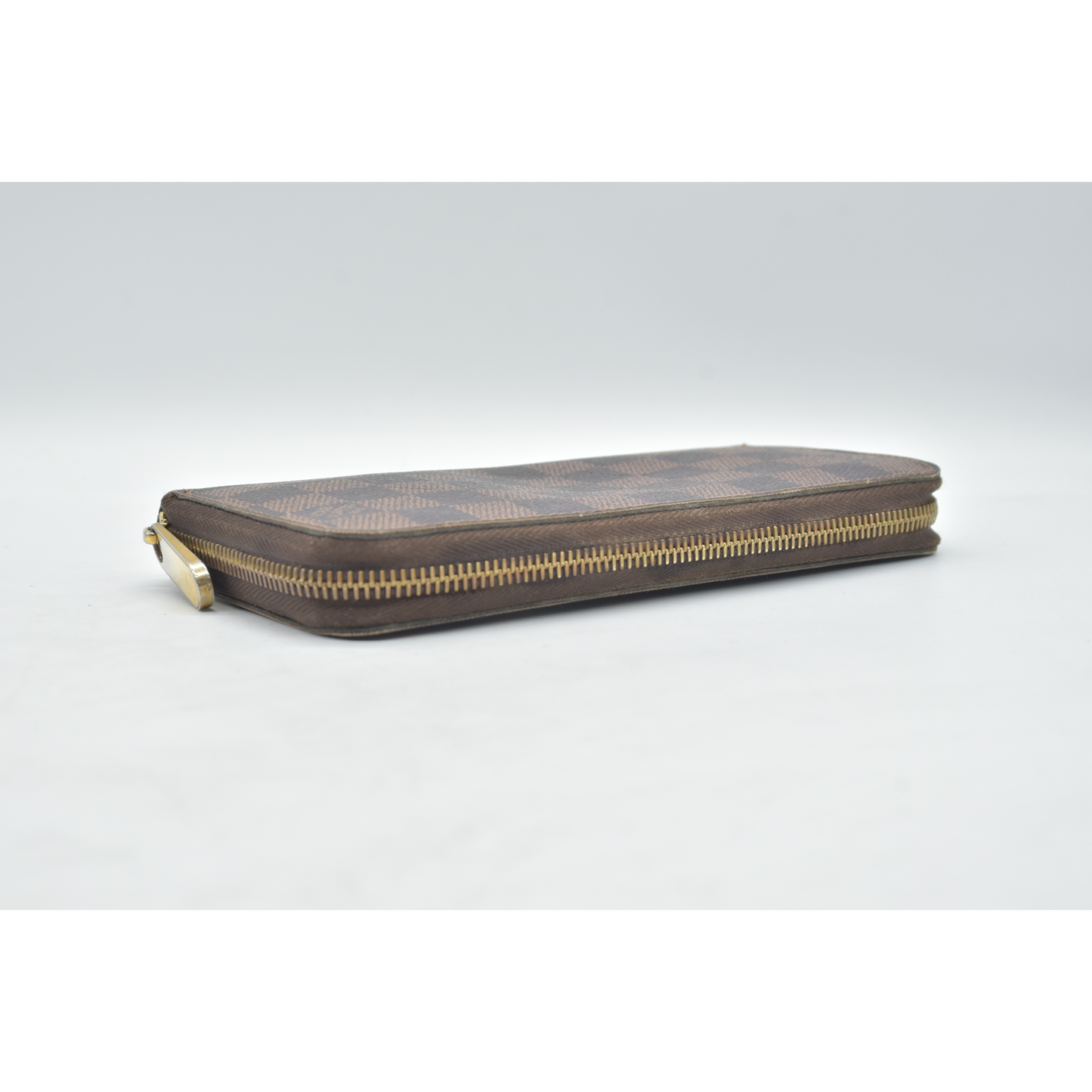 Louis Vuitton Damier Zippy Zip Around Long Wallet Purse Brown CA4019