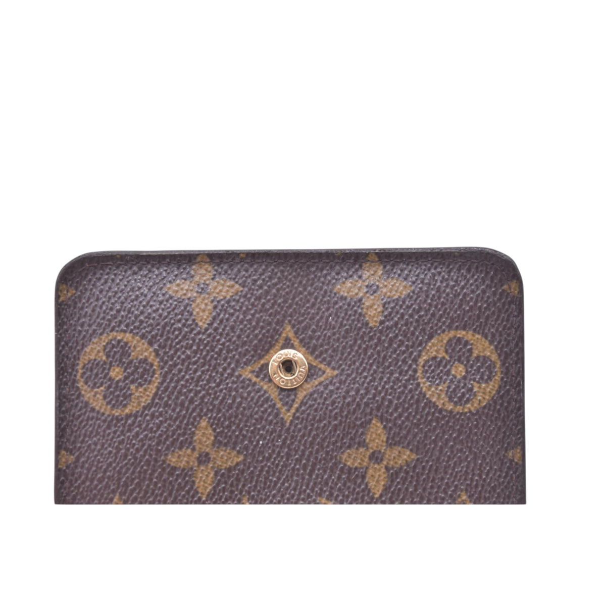 $580 2003 LOUIS VUITTON Monogram Compact Zip Wallet Brown CT0053 CONSIGNMENT 10021430