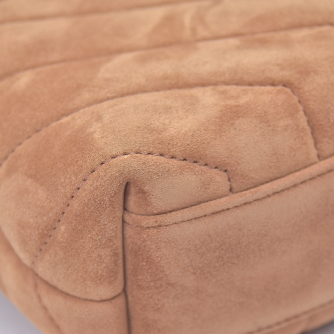 $1890 2022 Saint Laurent Suede Toy Loulou Shoulder Bag Cinnamon