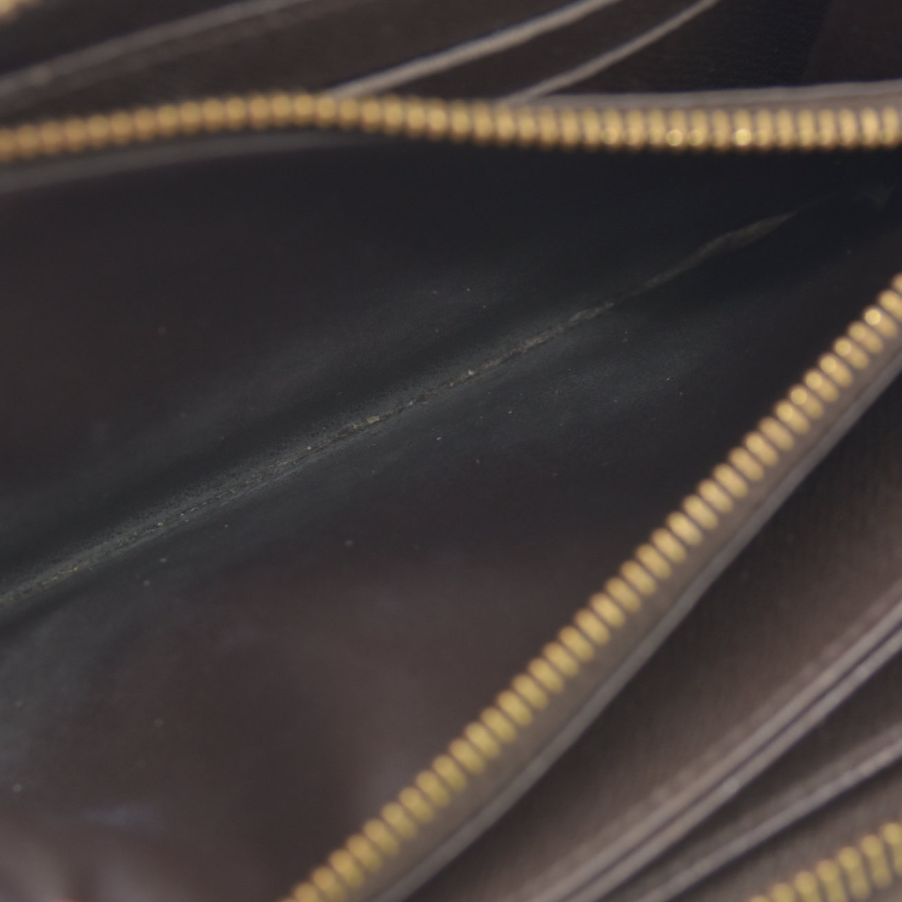 Louis Vuitton Damier Zippy Zip Around Long Wallet Purse Brown CA4019