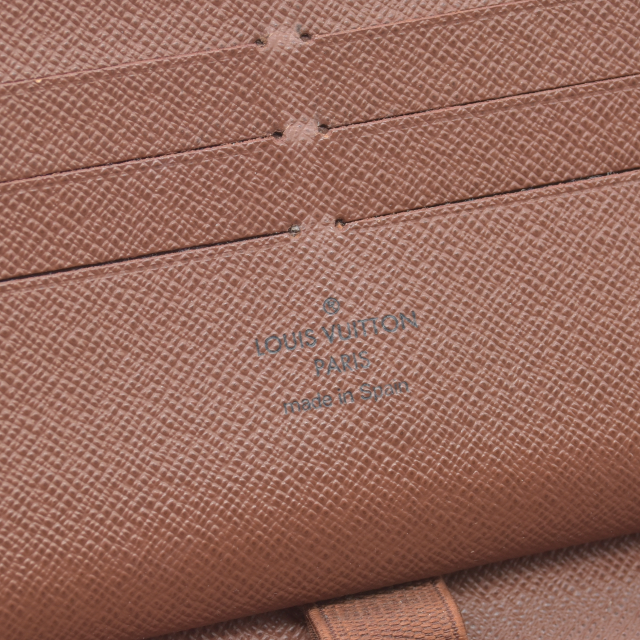 $1060 Louis Vuitton Monogram Zippy Zip Around Organizer Long Wallet Brown CA4135