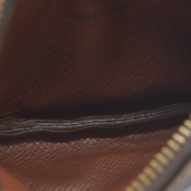 AUCTION $345 Louis Vuitton Monogram Pochette Cles Wallet Coin Purse Brown CA0050