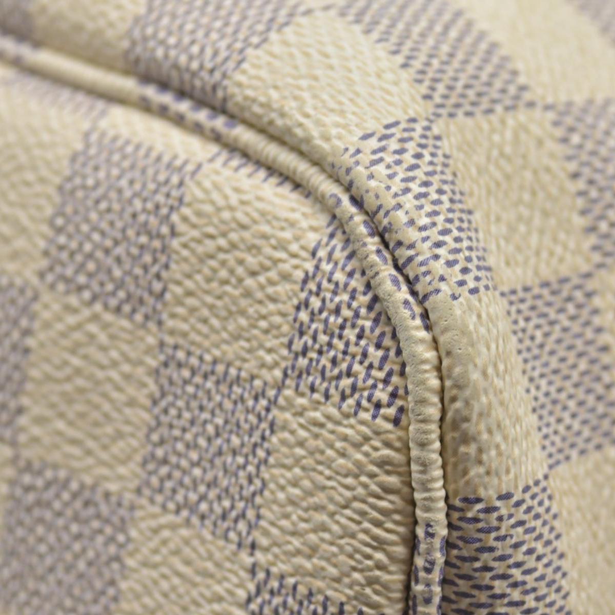 $2170 2019 Louis Vuitton Damier Azur Neverfull MM SD2159