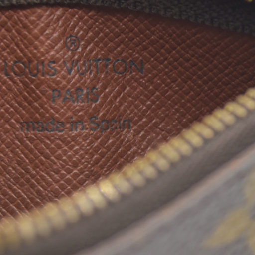 AUCTION $345 Louis Vuitton Monogram Pochette Cles Wallet Coin Purse Brown CA0050