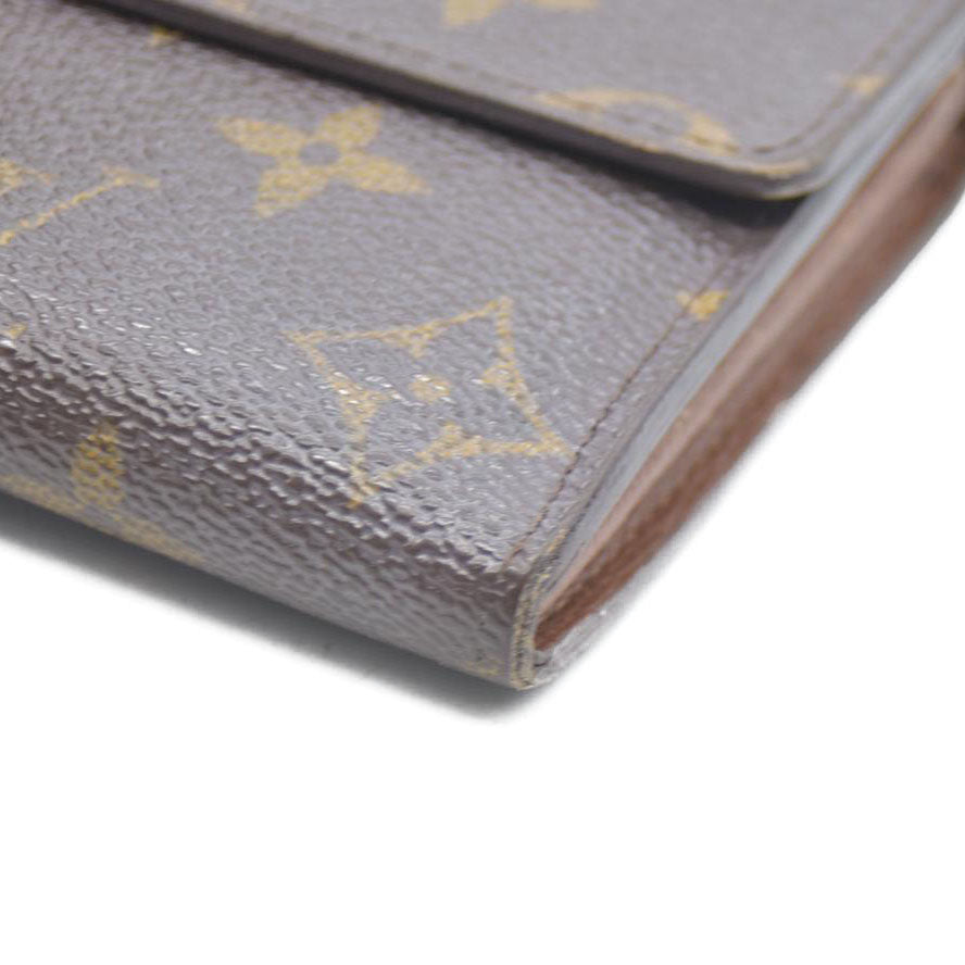 Louis Vuitton Monogram Portefeiulle Sarah Long Bifold Wallet Brown SD2122