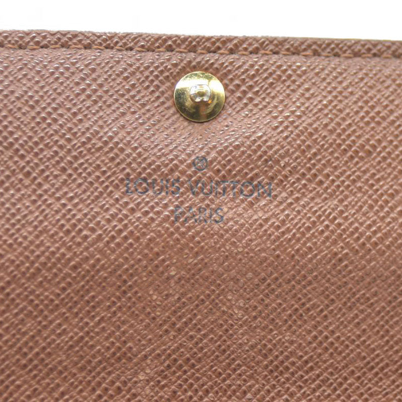 Louis Vuitton Monogram Portefeiulle Sarah Long Bifold Wallet Brown SD2122