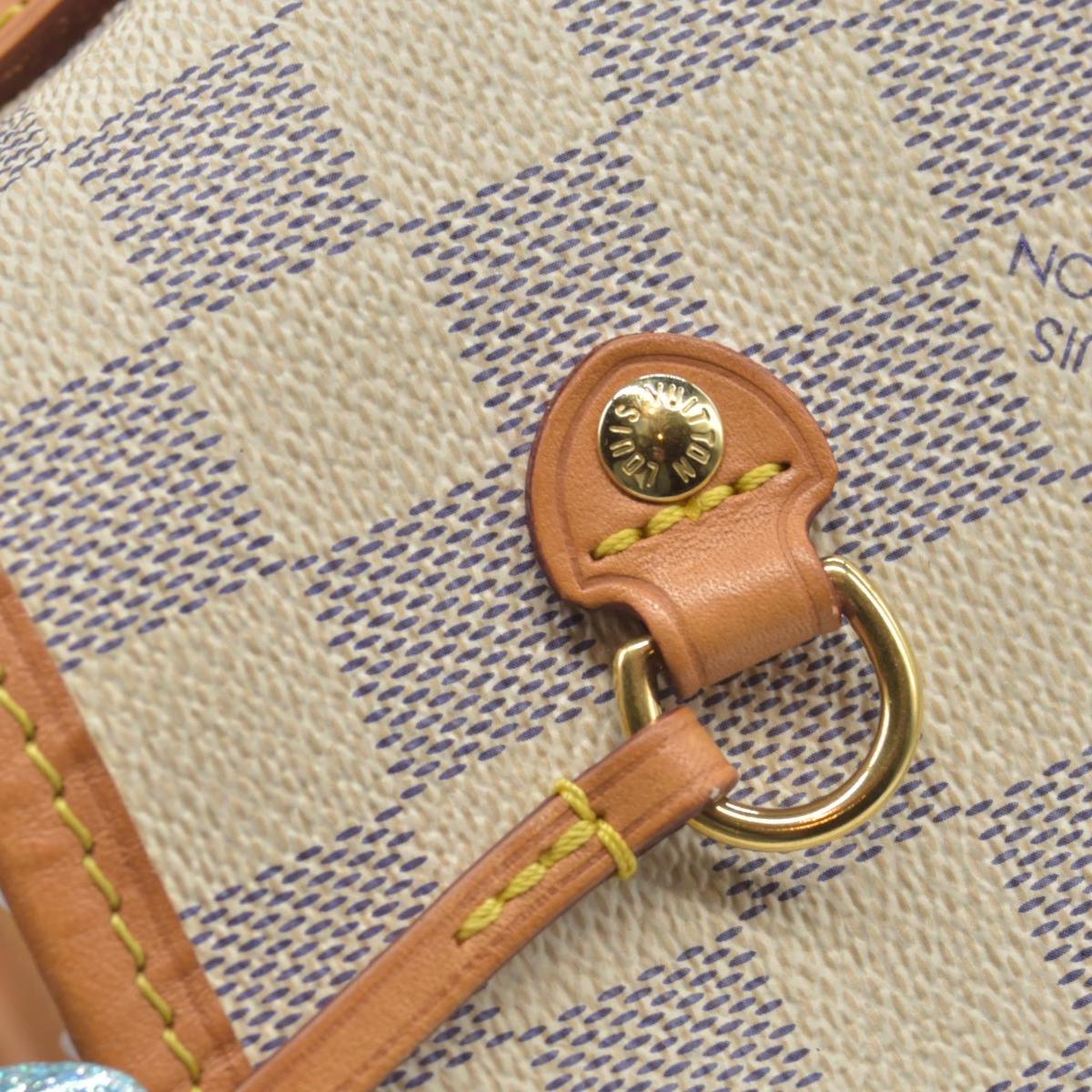 $2170 2019 Louis Vuitton Damier Azur Neverfull MM SD2159