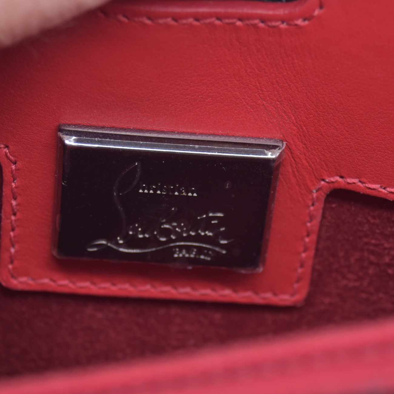 $3000 SPECIAL EDITION Christian Louboutin Felt Paloma Top Handle Bag