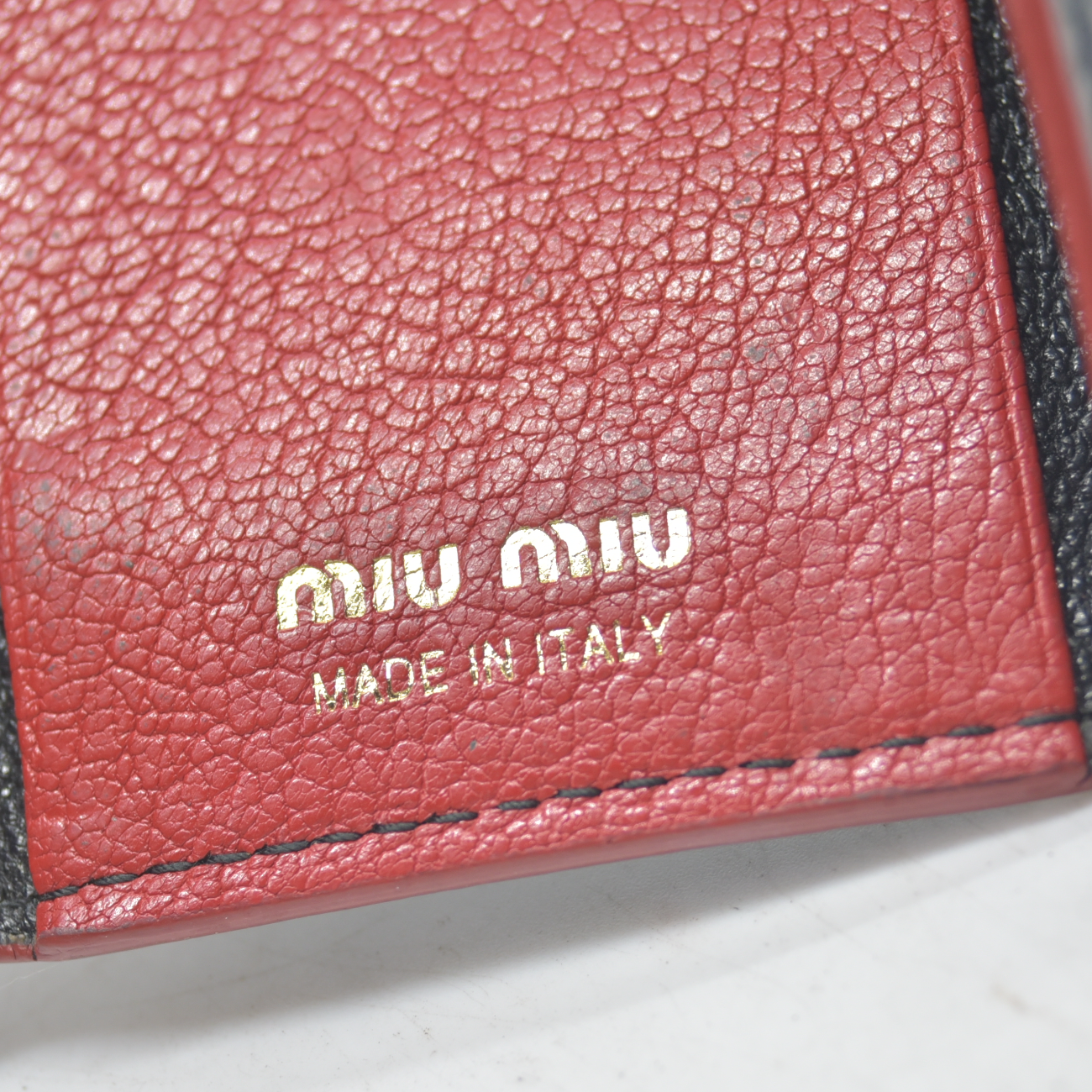 Miu Miu Madras Love Key Case