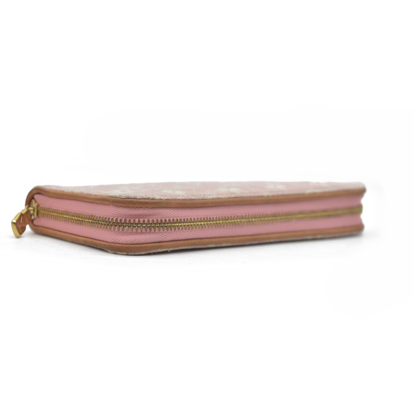 Louis Vuitton Pink Denim Monogram Jacquard Zippy Wallet RFID