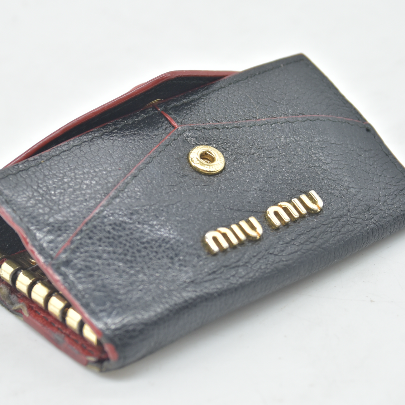 Miu Miu Madras Love Key Case