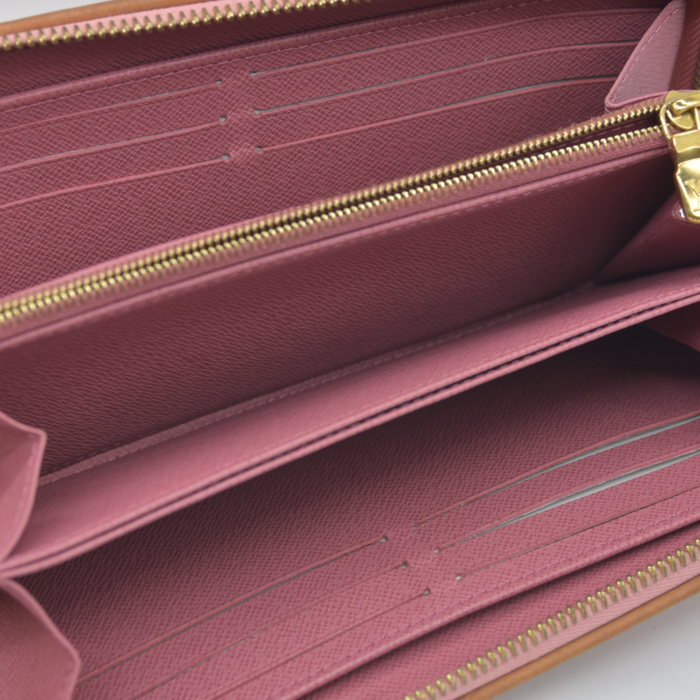 Louis Vuitton Pink Denim Monogram Jacquard Zippy Wallet RFID