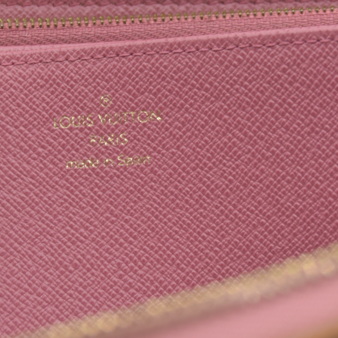 Louis Vuitton Pink Denim Monogram Jacquard Zippy Wallet RFID