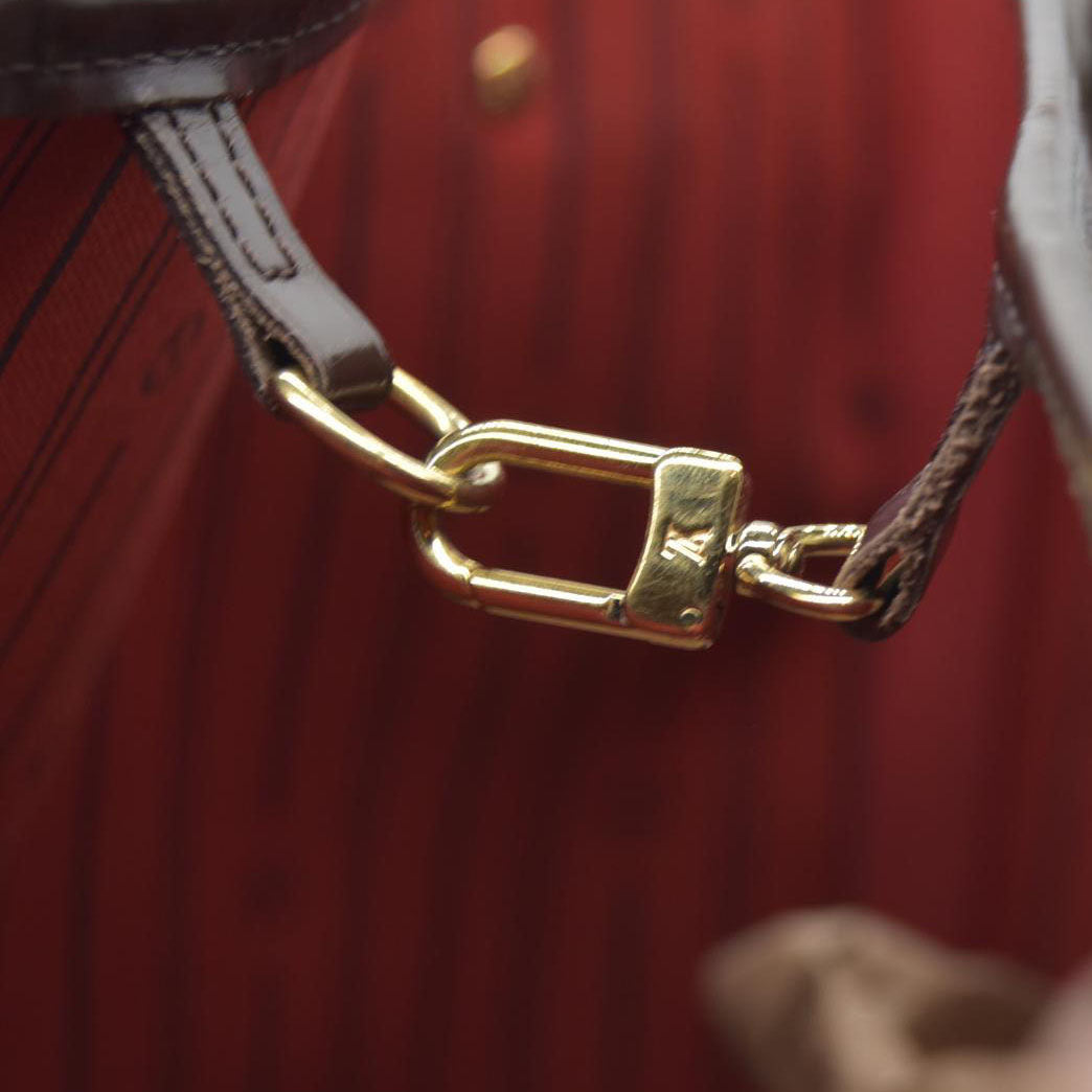 AUCTION $2170 Louis Vuitton  Damier Ebene Neo Neverfull MM SD1039