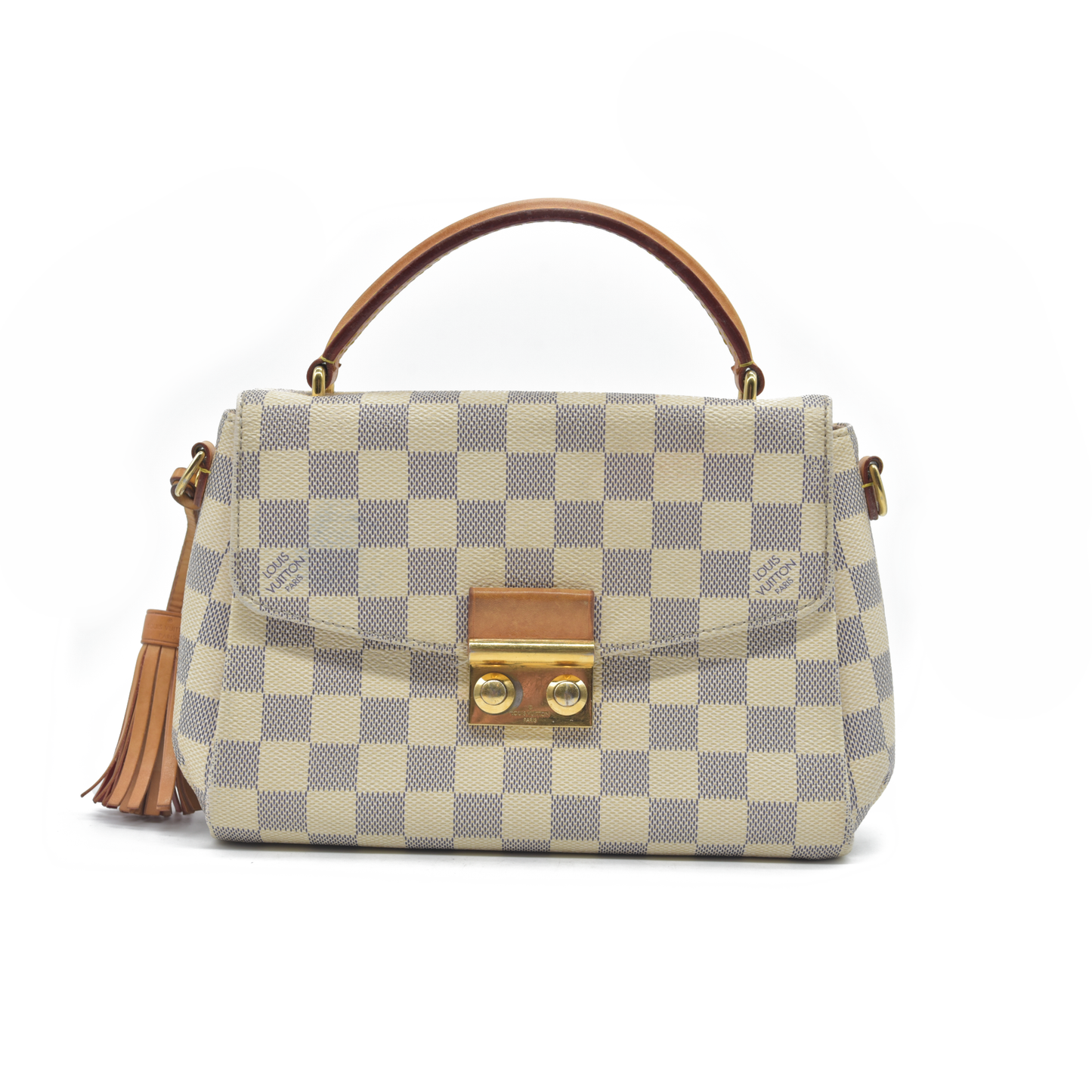 $2000 2017 Louis Vuitton Damier Azur Canvas Croisette Bag SD4127