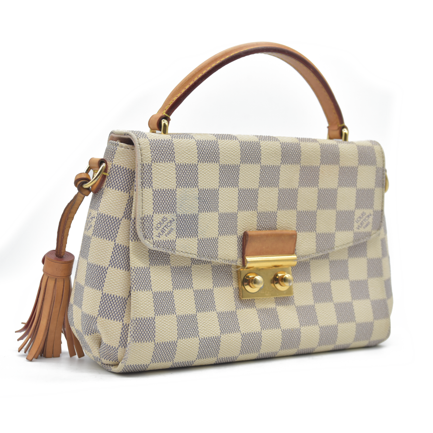 $2000 2017 Louis Vuitton Damier Azur Canvas Croisette Bag SD4127
