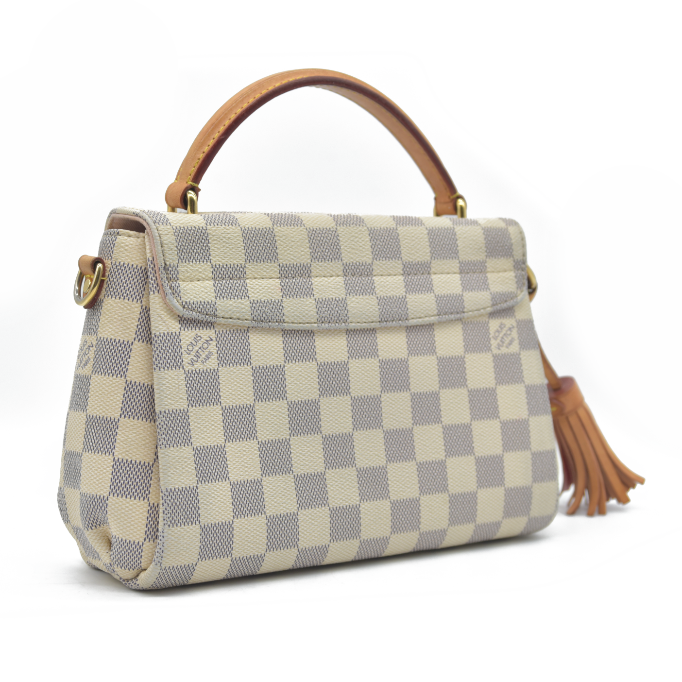 $2000 2017 Louis Vuitton Damier Azur Canvas Croisette Bag SD4127