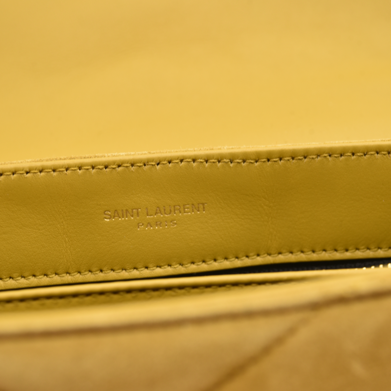 Saint Laurent  Suede Toy Loulou Shoulder Bag Chartreuse