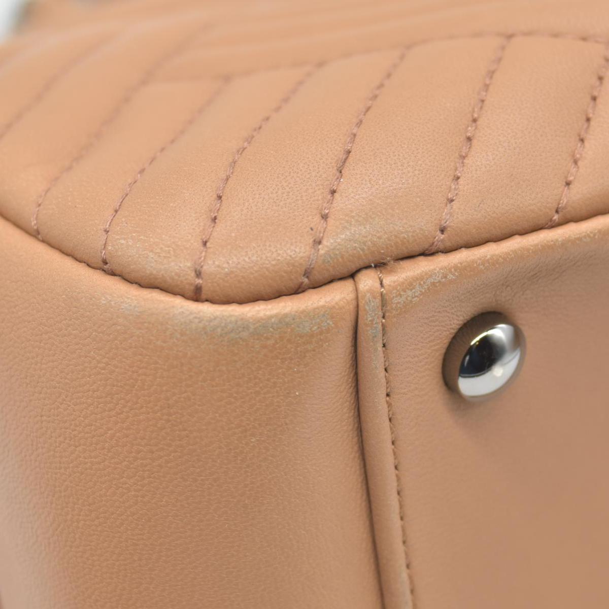 Chanel Lambskin Quilted CC Crossing Shopping Tote Red