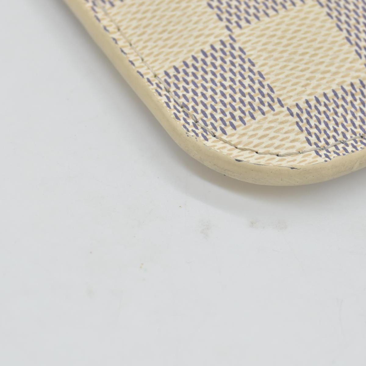 $600 2018 Louis Vuitton Damier Azur Neverfull MM GM Pochette Rose Ballerine SD2158