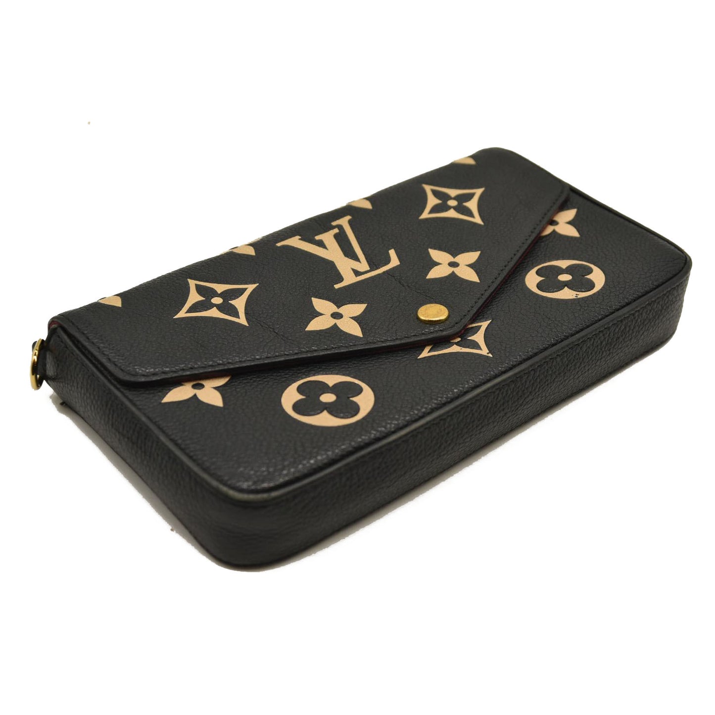 LOUIS VUITTON  Empreinte Monogram Giant Felicie Pochette Black Beige