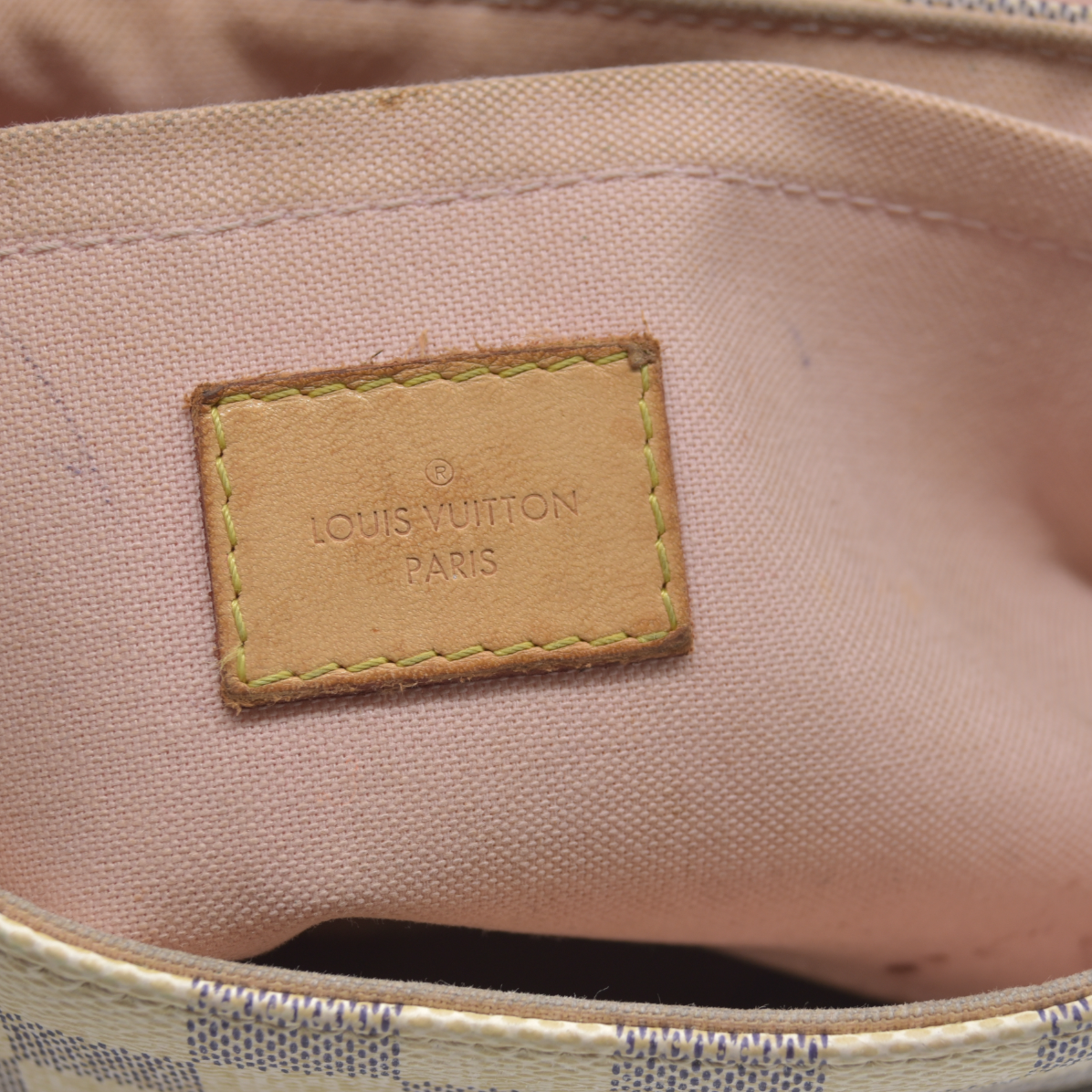 $2000 2017 Louis Vuitton Damier Azur Canvas Croisette Bag SD4127