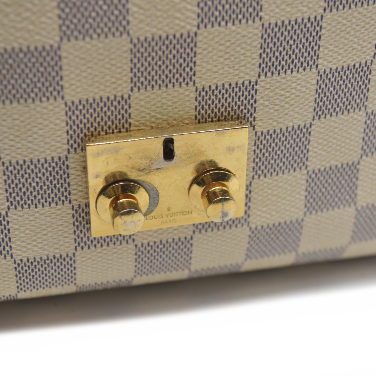 $2000 2017 Louis Vuitton Damier Azur Canvas Croisette Bag SD4127