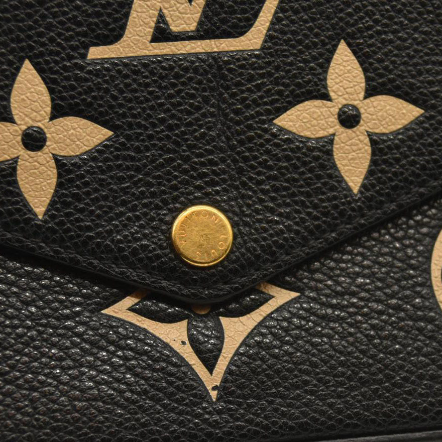 LOUIS VUITTON  Empreinte Monogram Giant Felicie Pochette Black Beige