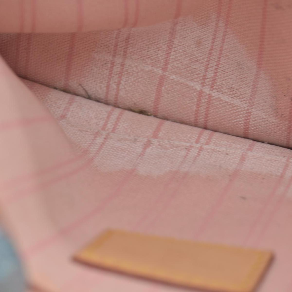 $600 2018 Louis Vuitton Damier Azur Neverfull MM GM Pochette Rose Ballerine SD2158