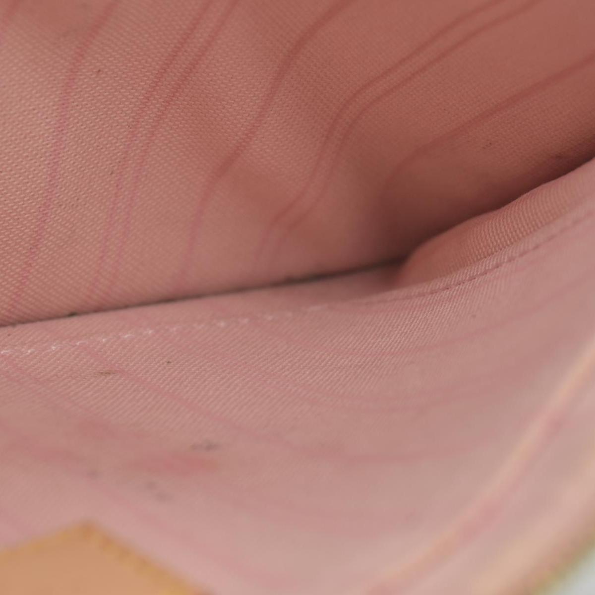 $600 2018 Louis Vuitton Damier Azur Neverfull MM GM Pochette Rose Ballerine SD2158