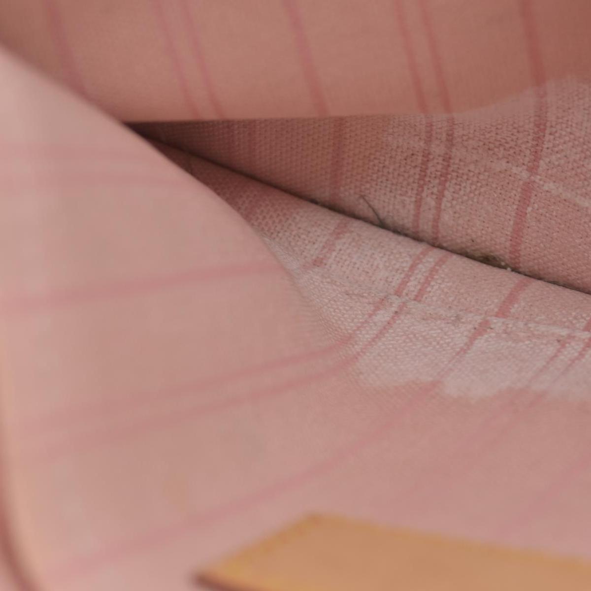 $600 2018 Louis Vuitton Damier Azur Neverfull MM GM Pochette Rose Ballerine SD2158