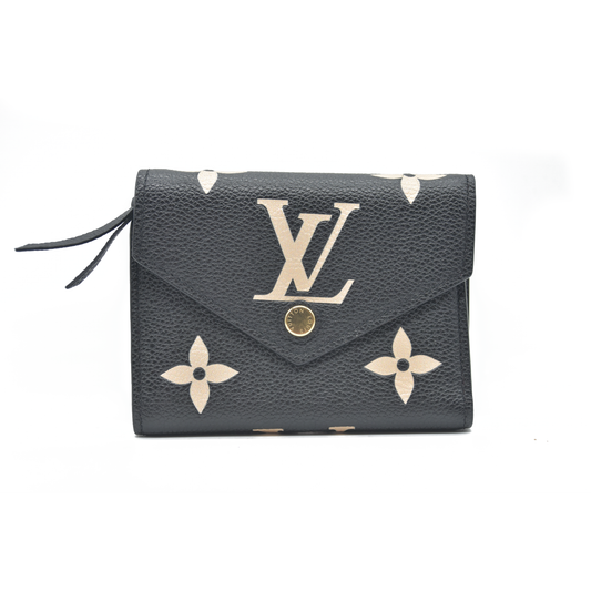 $840 Auction Louis Vuitton Empreinte Monogram Giant Victorine Wallet RFID CONSIGNMENT