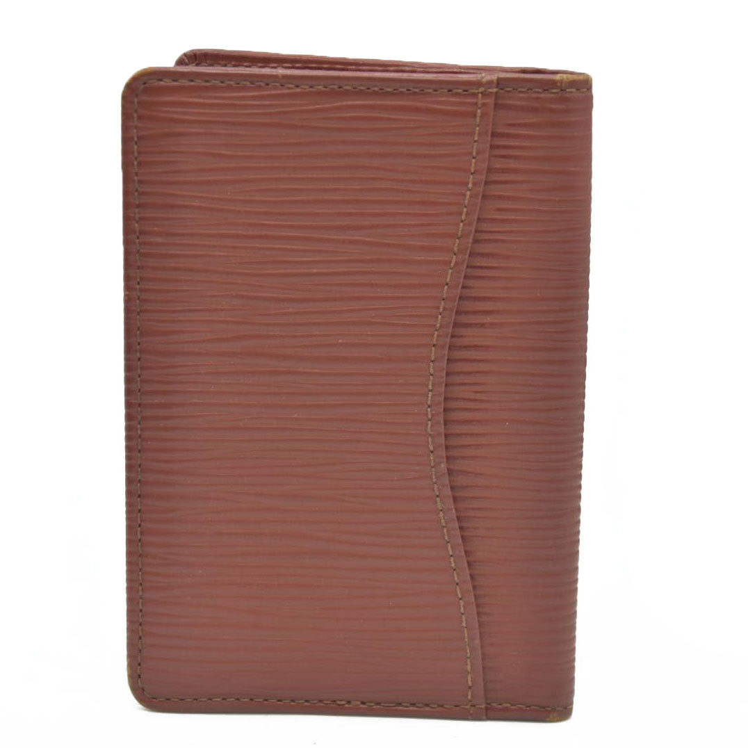 $505 LOUIS VUITTON Epi Organizer de Poche Card Case