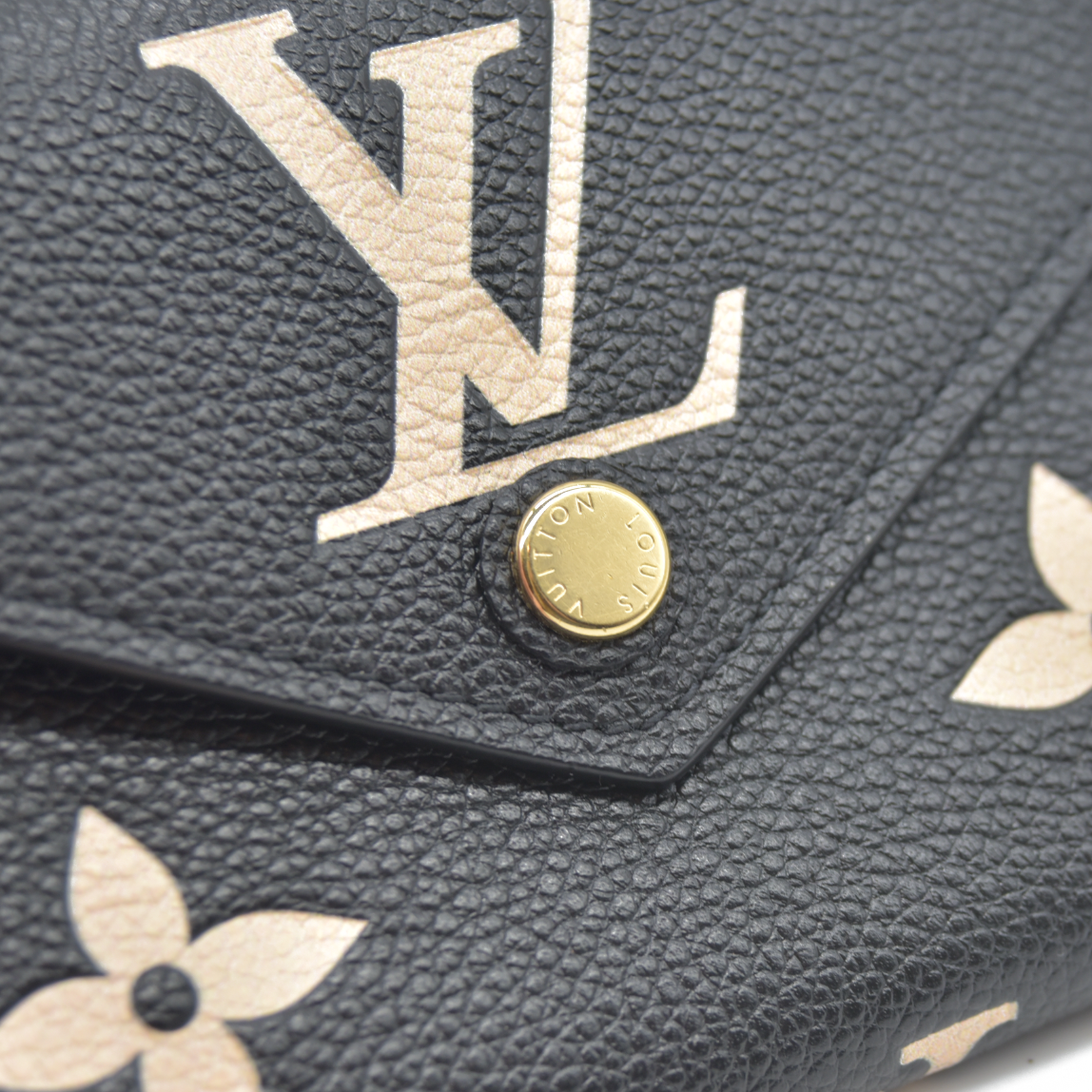 $840 Auction Louis Vuitton Empreinte Monogram Giant Victorine Wallet RFID CONSIGNMENT