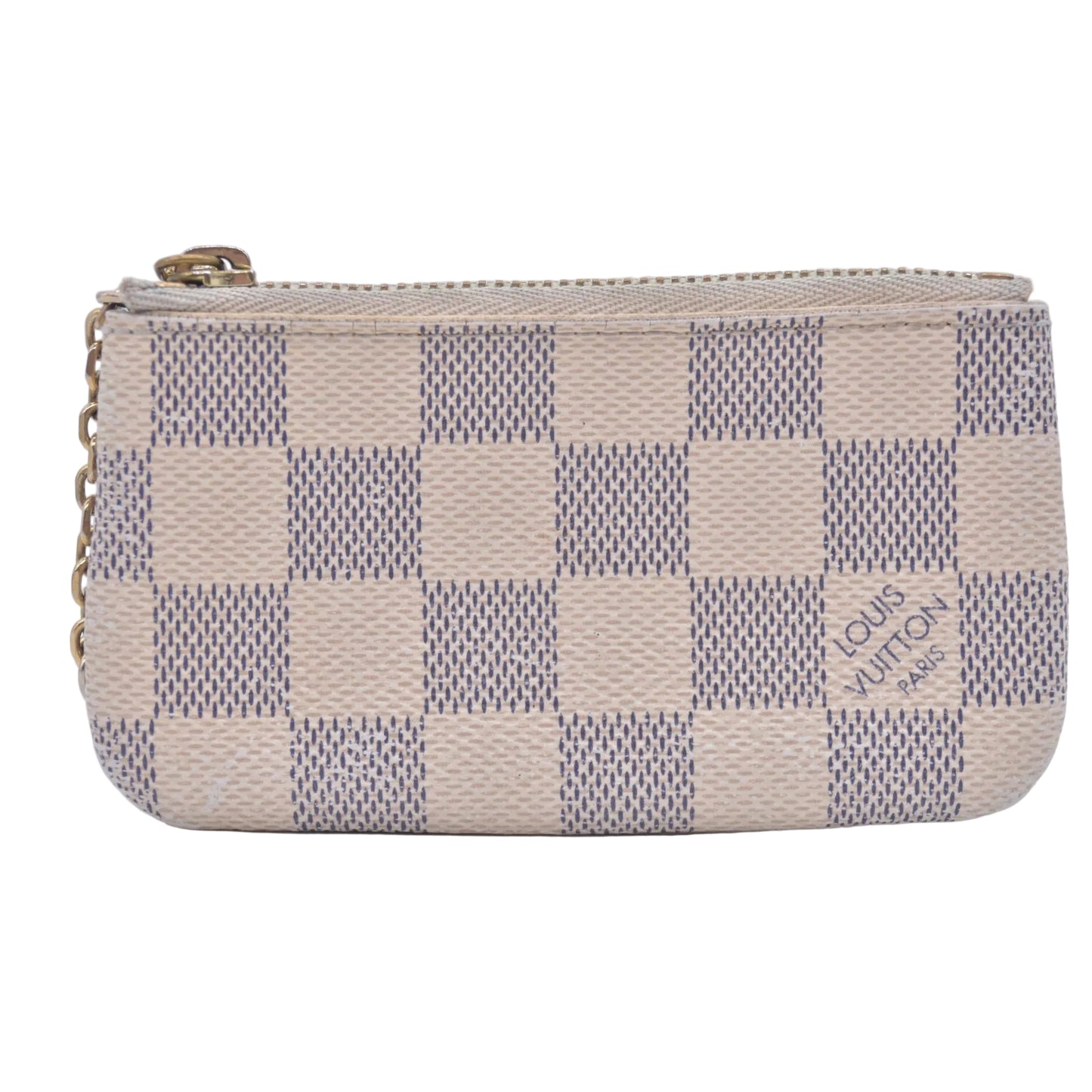 $455 2016 Louis Vuitton Damier Azur Key Pouch
