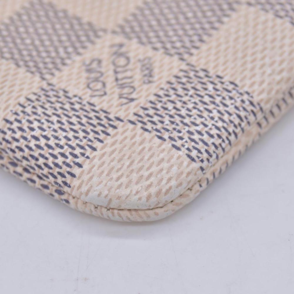 $455 2016 Louis Vuitton Damier Azur Key Pouch