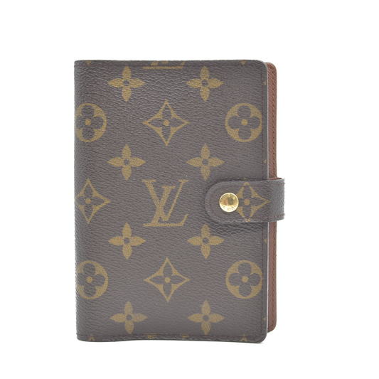 Louis Vuitton Monogram Agenda PM Notebook Cover Brown CA0071