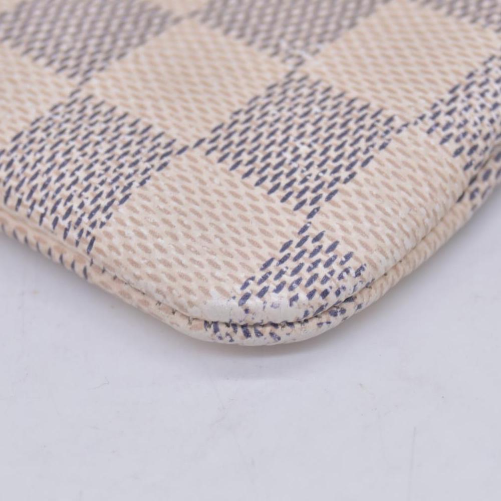 $455 2016 Louis Vuitton Damier Azur Key Pouch