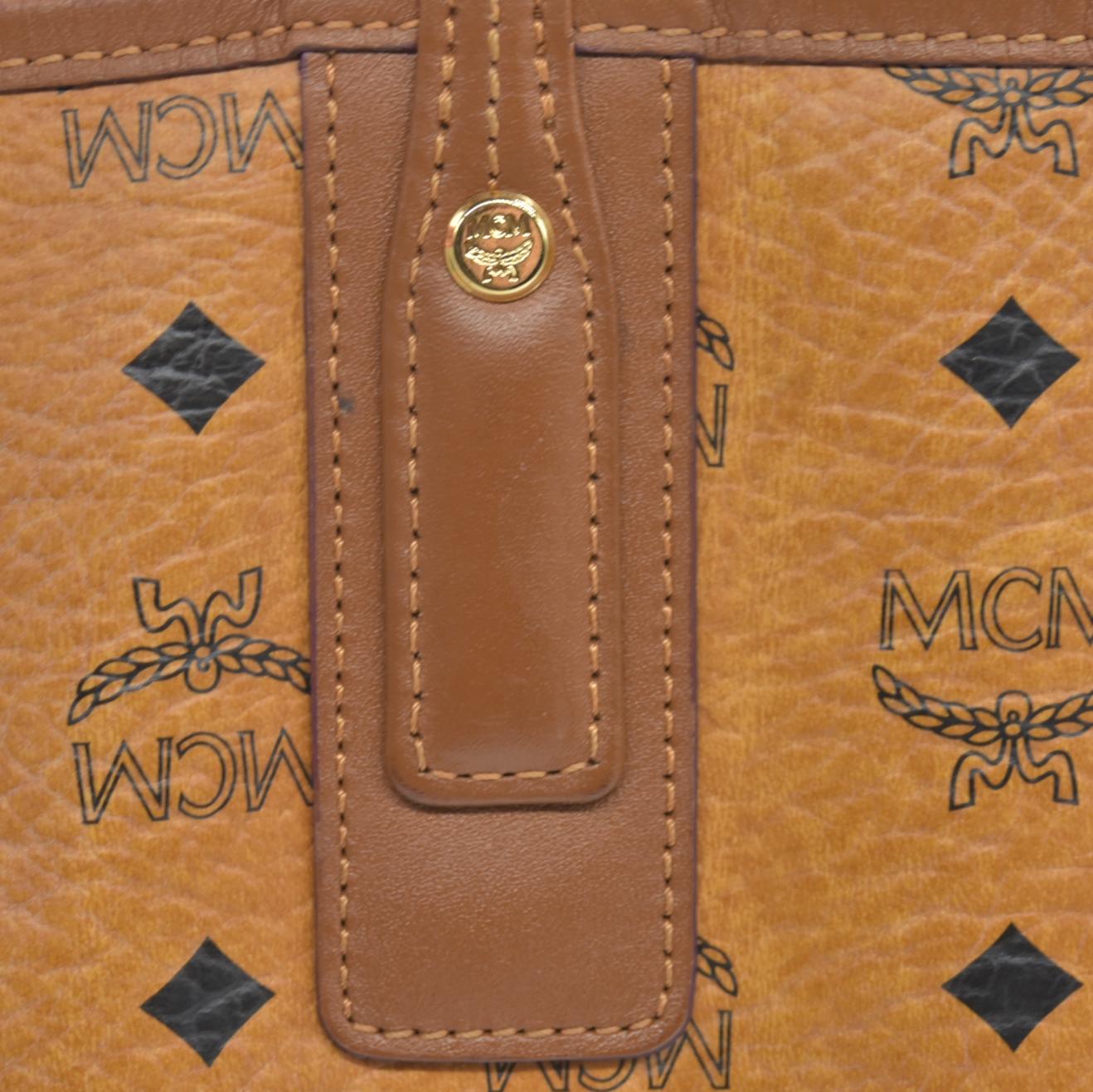 $730 MCM Medium Liz Reversible Tote Cognac