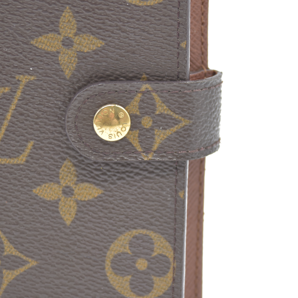 Louis Vuitton Monogram Agenda PM Notebook Cover Brown CA0071