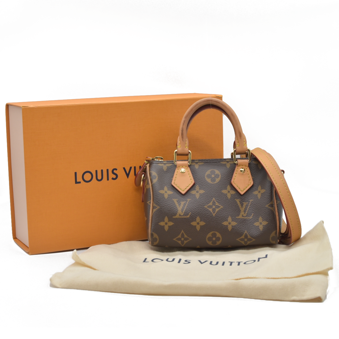 2025 $1920 Louis Vuitton Monogram Nano Speedy Bandouliere LA0285