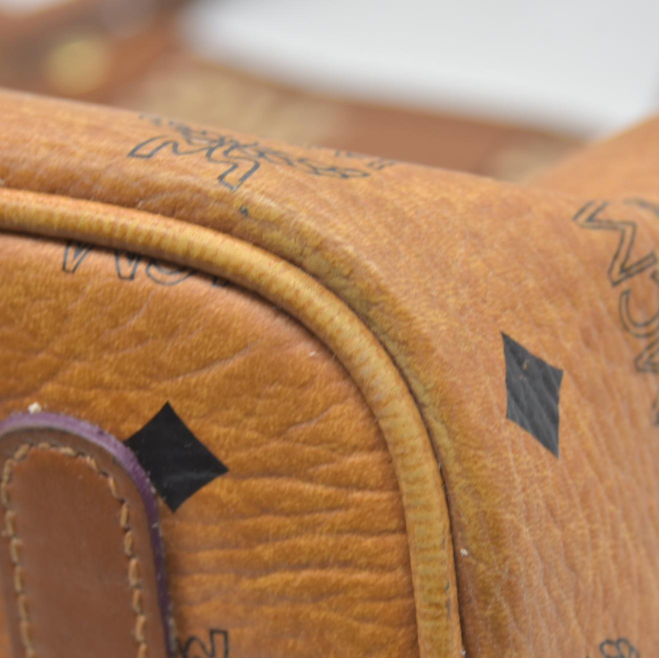 $730 MCM Medium Liz Reversible Tote Cognac