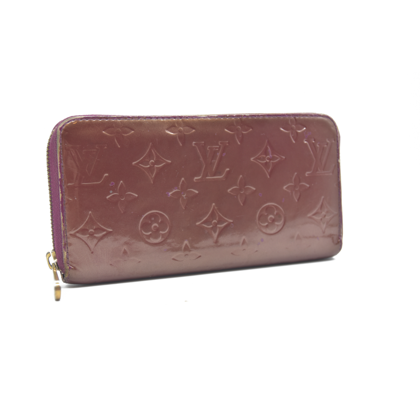 LOUIS VUITTON Monogram Vernis Zippy round zipper Long Wallet CA0098