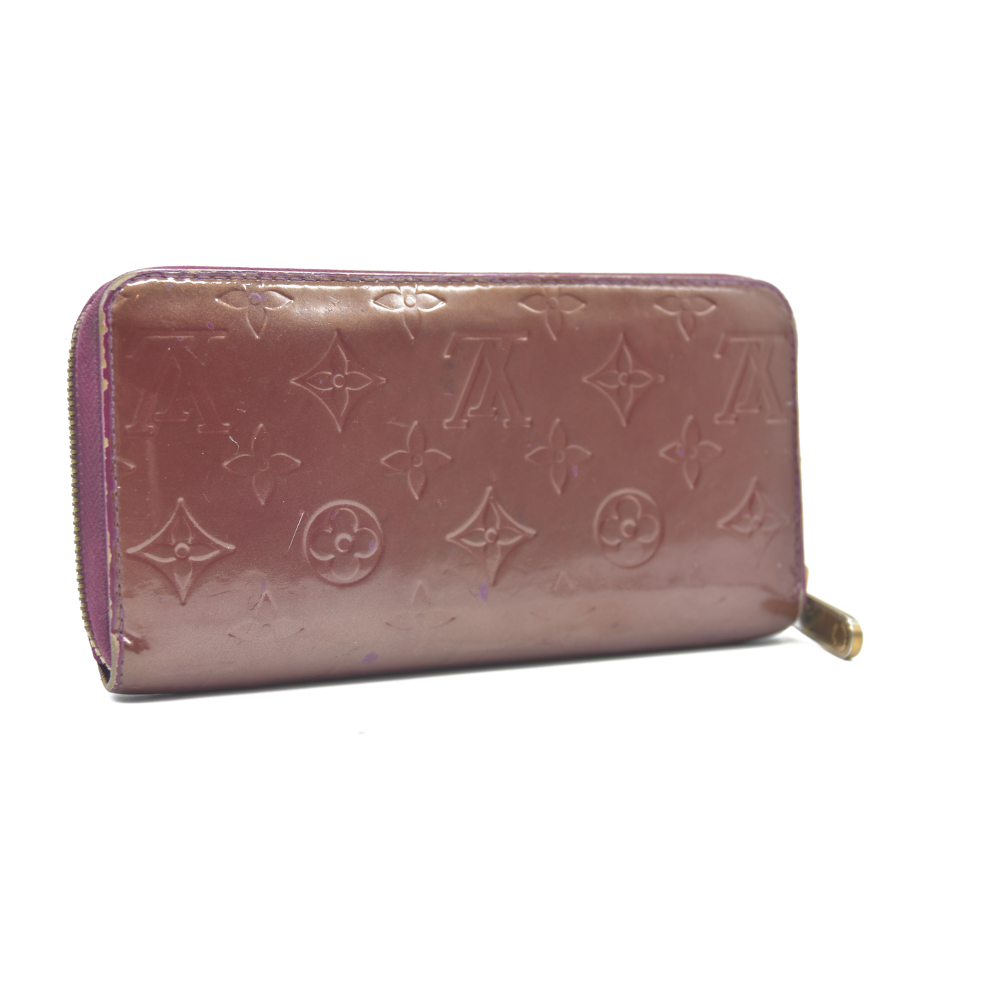 LOUIS VUITTON Monogram Vernis Zippy round zipper Long Wallet CA0098
