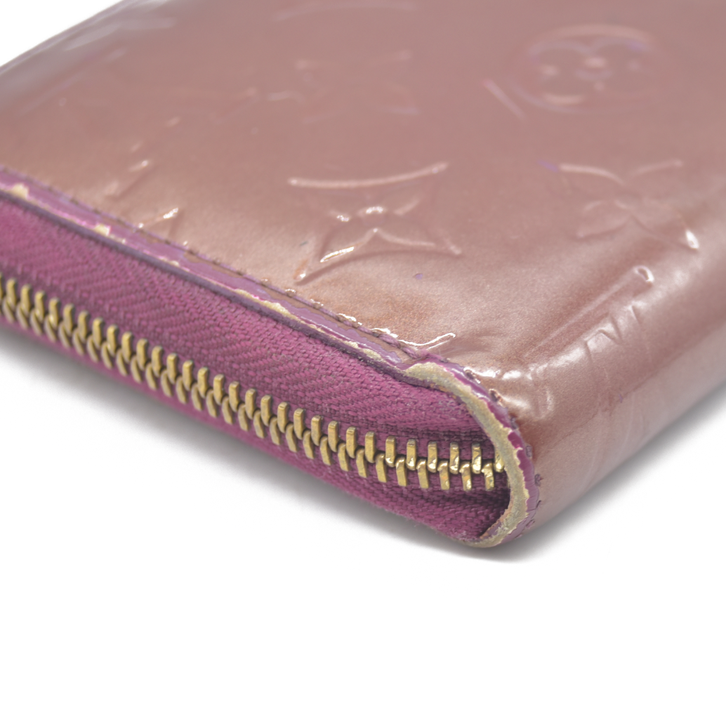 LOUIS VUITTON Monogram Vernis Zippy round zipper Long Wallet CA0098