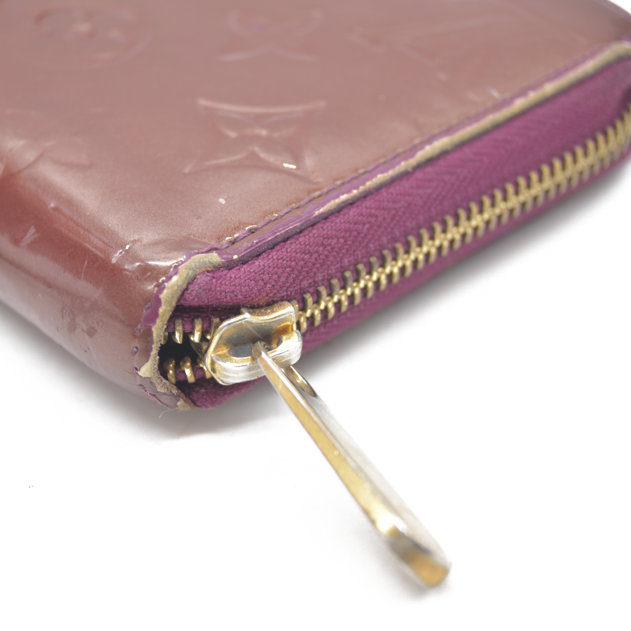 LOUIS VUITTON Monogram Vernis Zippy round zipper Long Wallet CA0098